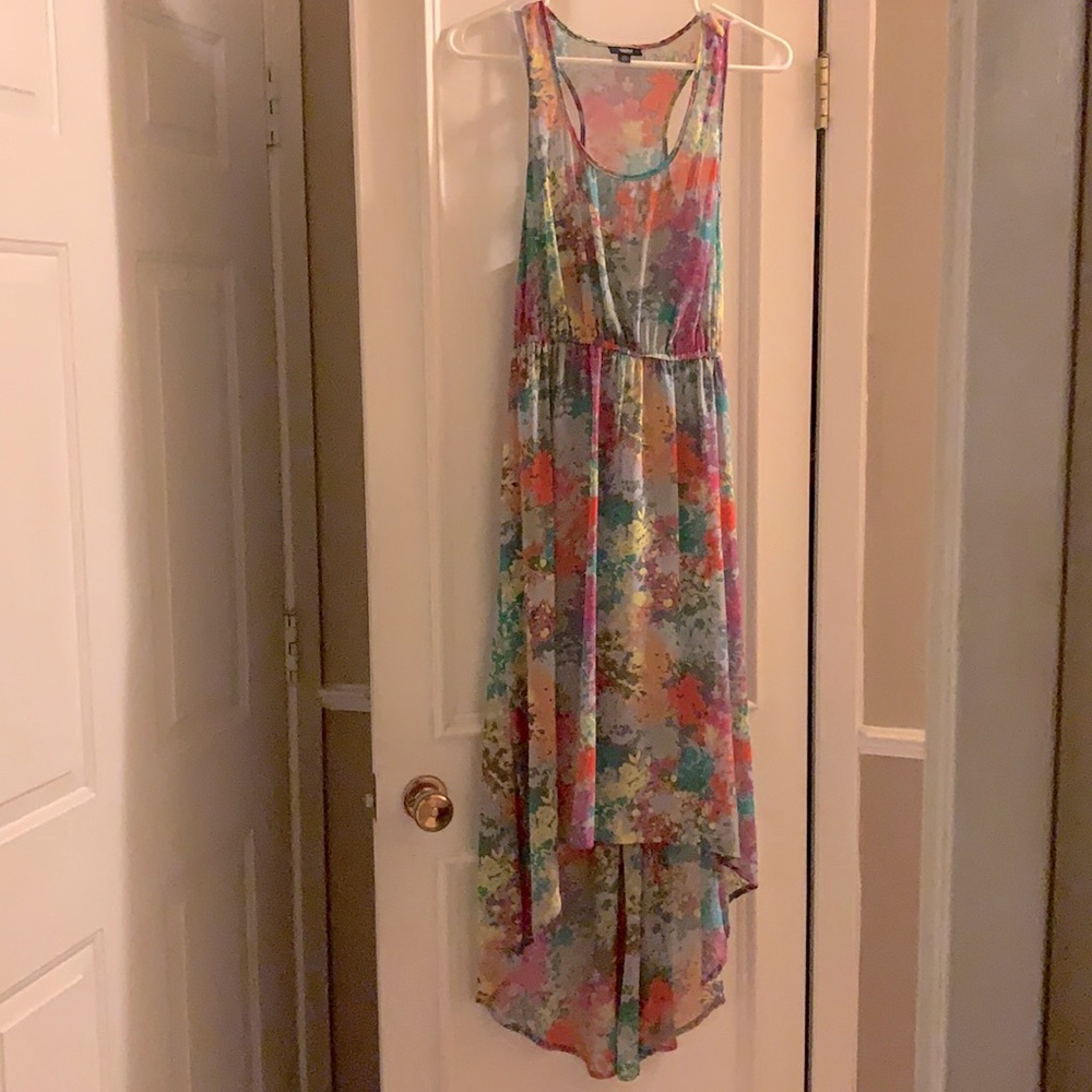 Hi Low Pattern Dress